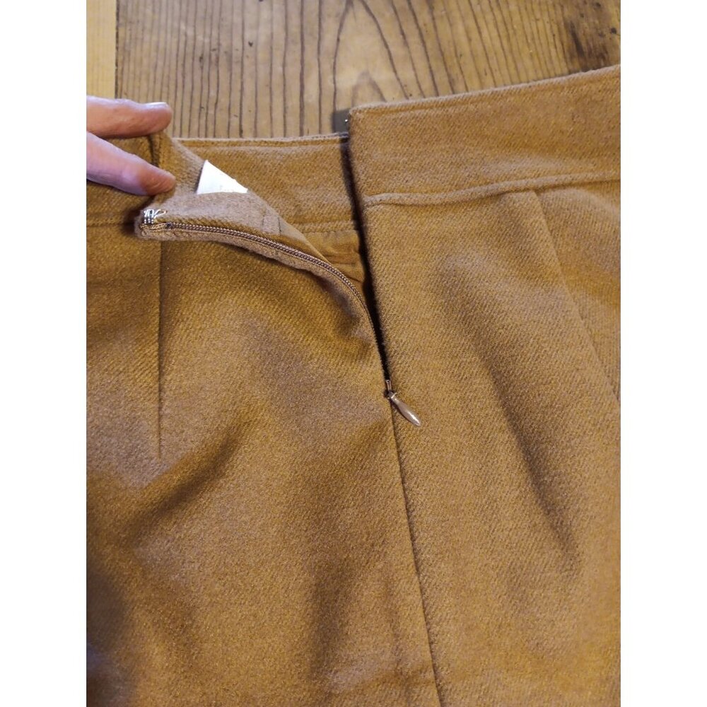 Loft Outlet Mini Skirt Womens 0 Pencil Brown Fleece Lined Office Zip Back NWT - Picture 6 of 7